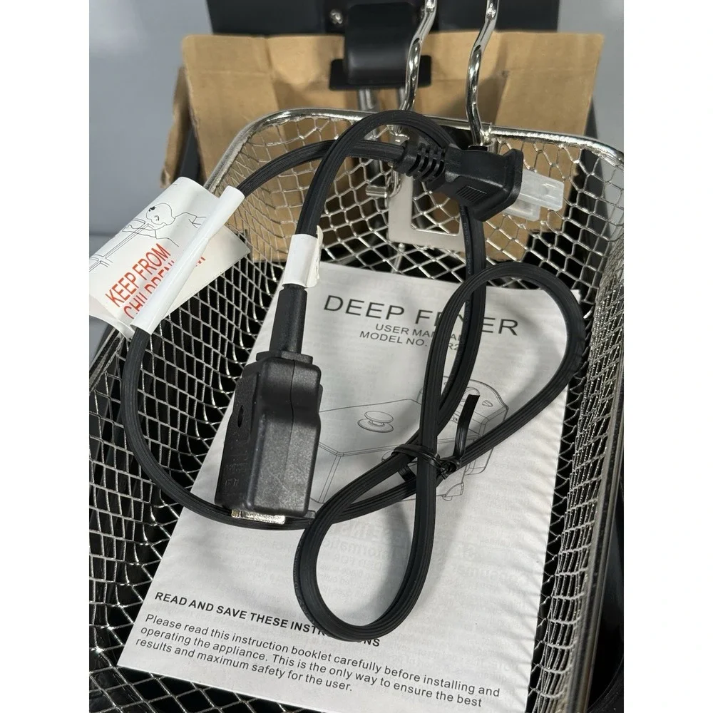 Durabrand Stainless Steel Deep Fryer‎ 2.5 Liter Basket Reservoir NIB Never used
